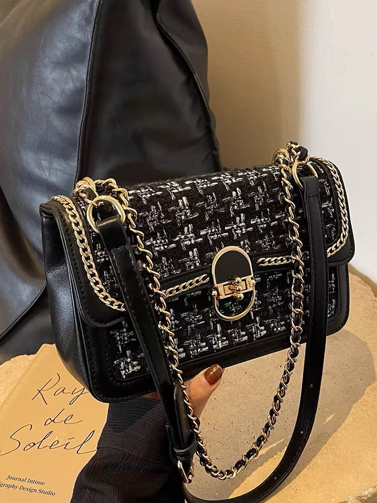 Mini borsa a tracolla intrecciata