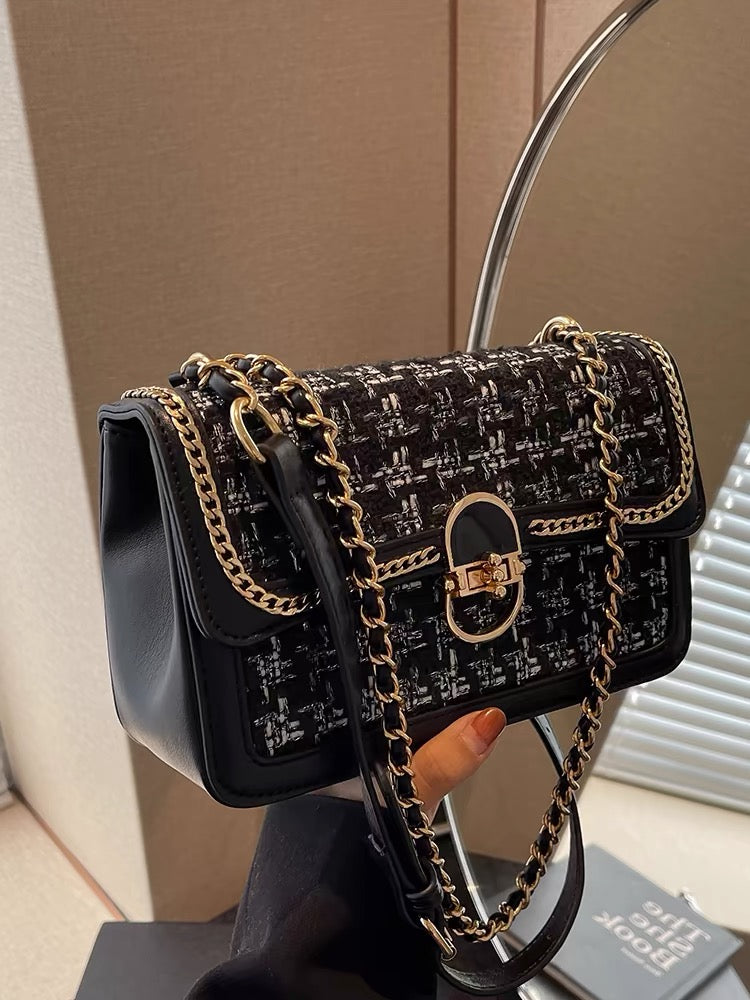 Mini borsa a tracolla intrecciata
