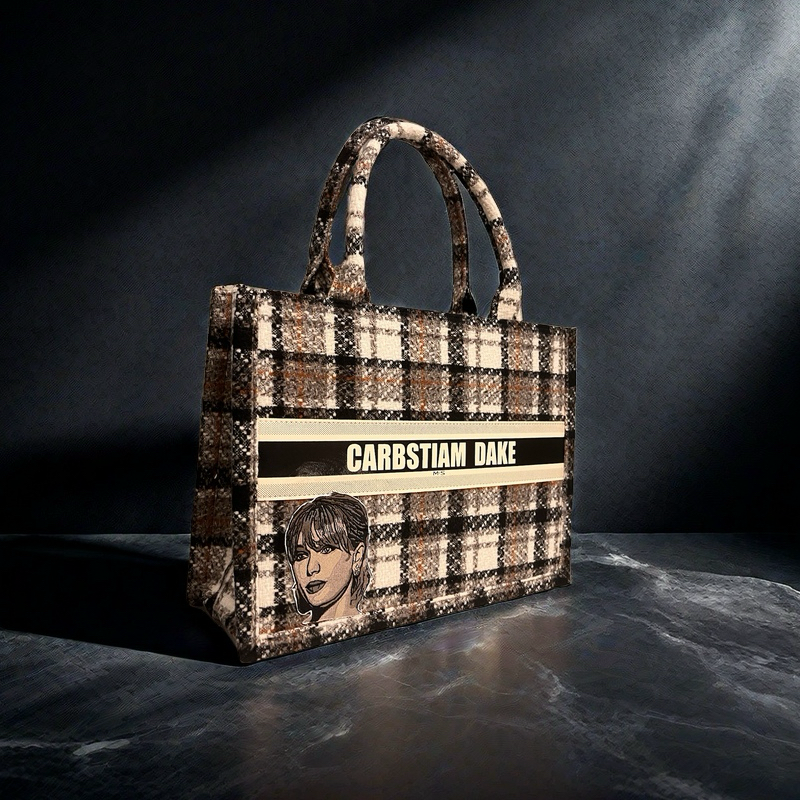 Custom Artisan Striped Weave Tote