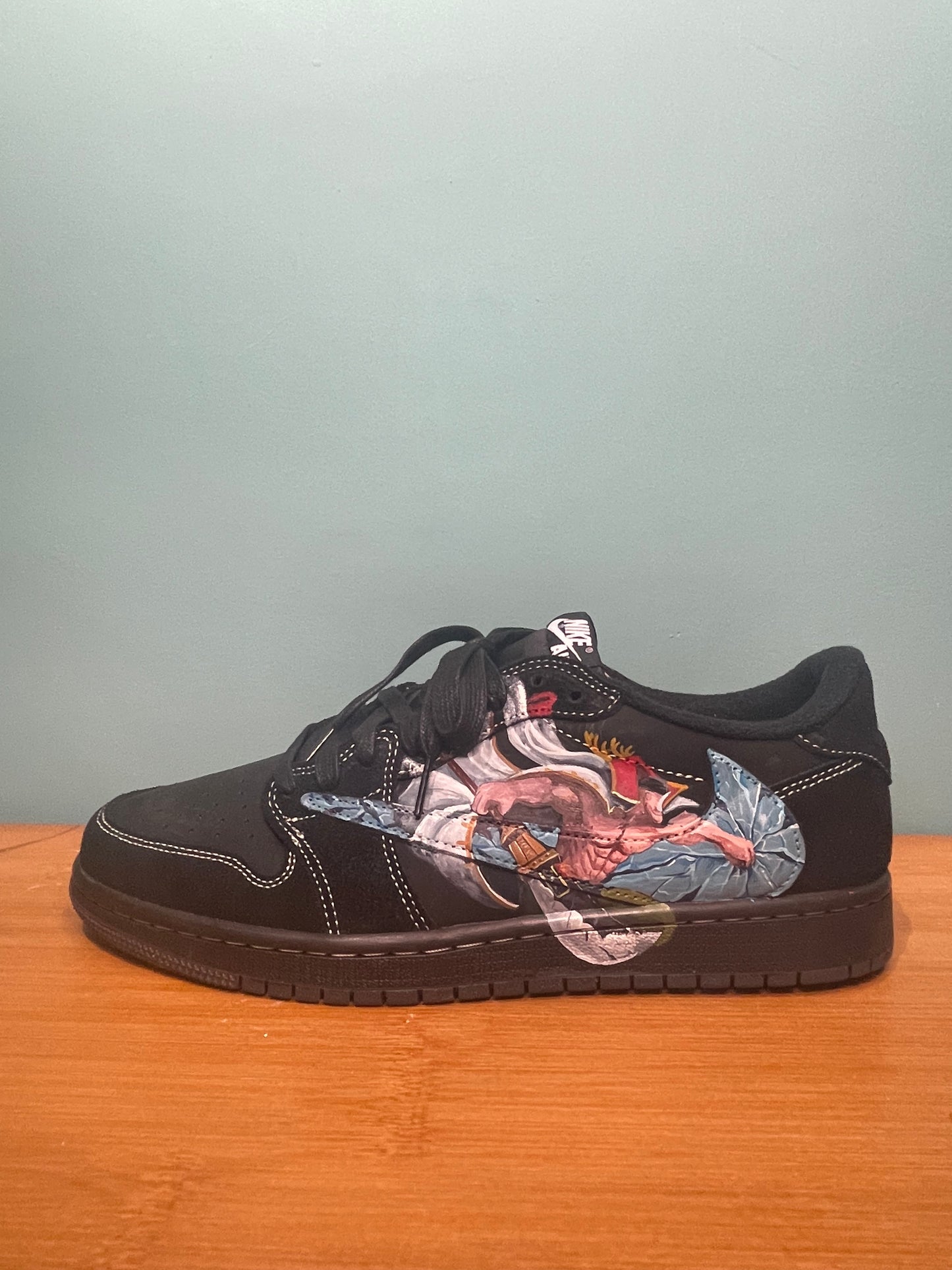 Whitebeard's Wrath Hand-Painted Sneakers