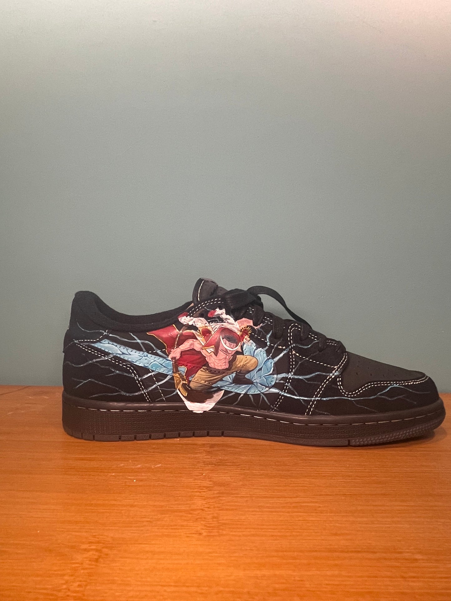 Whitebeard's Wrath Hand-Painted Sneakers