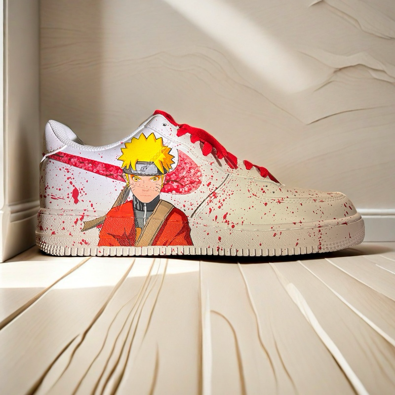 Hand-Painted Sasuke Sneakers