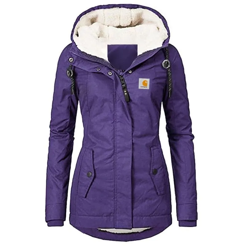 Carhartt Women's Waterproof Windproof Hooded Fleece Lining Jacket
