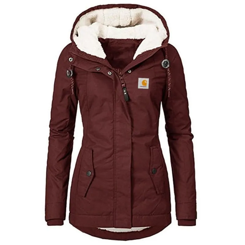 Carhartt Women's Waterproof Windproof Hooded Fleece Lining Jacket