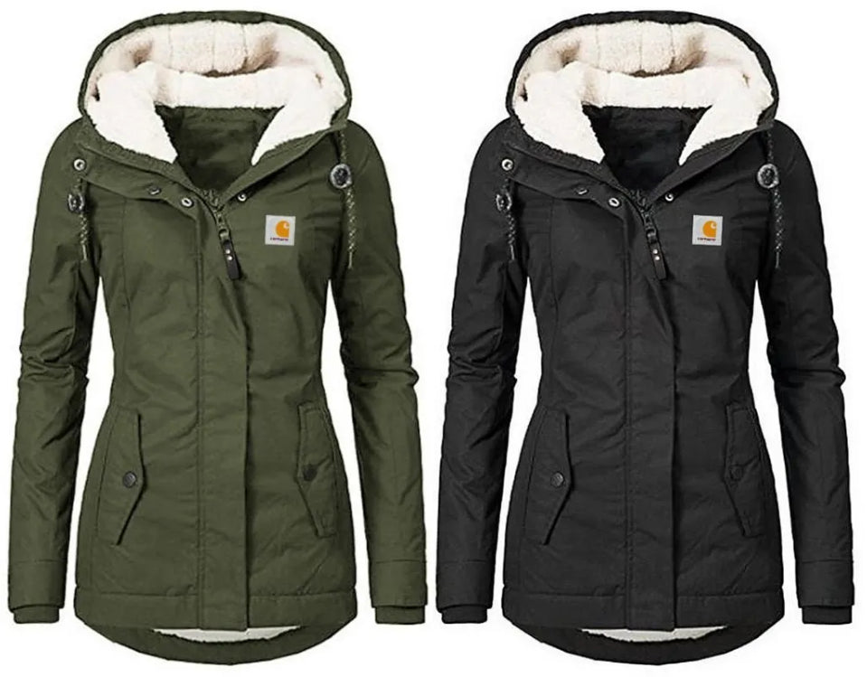 Carhartt Women's Waterproof Windproof Hooded Fleece Lining Jacket