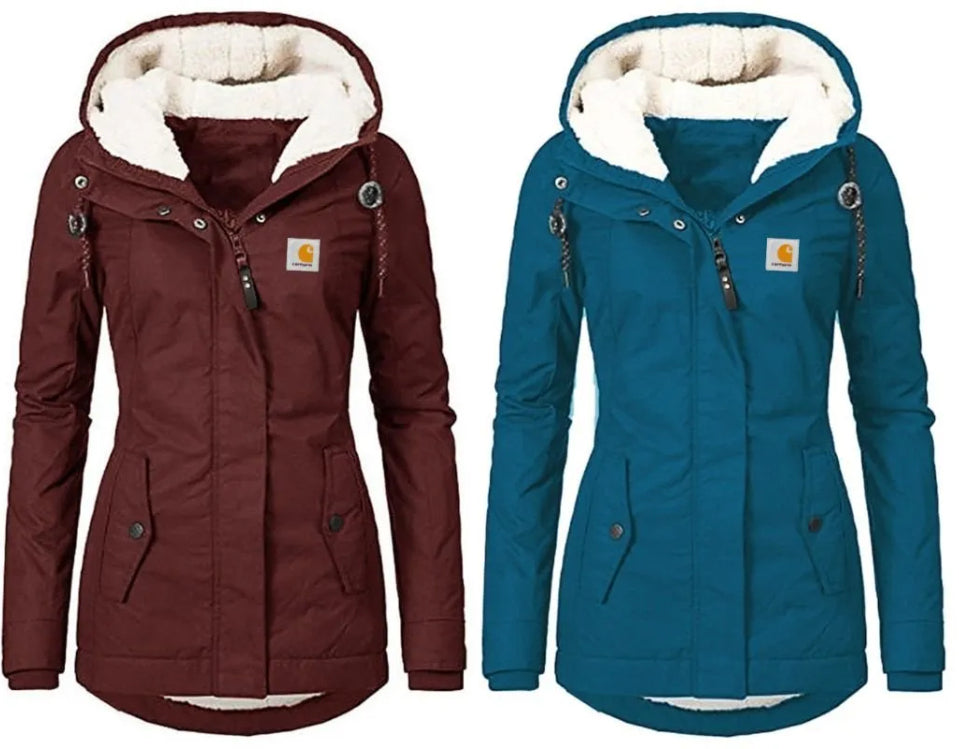 Carhartt Women's Waterproof Windproof Hooded Fleece Lining Jacket