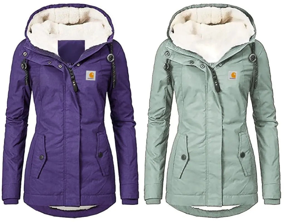 Carhartt Women's Waterproof Windproof Hooded Fleece Lining Jacket