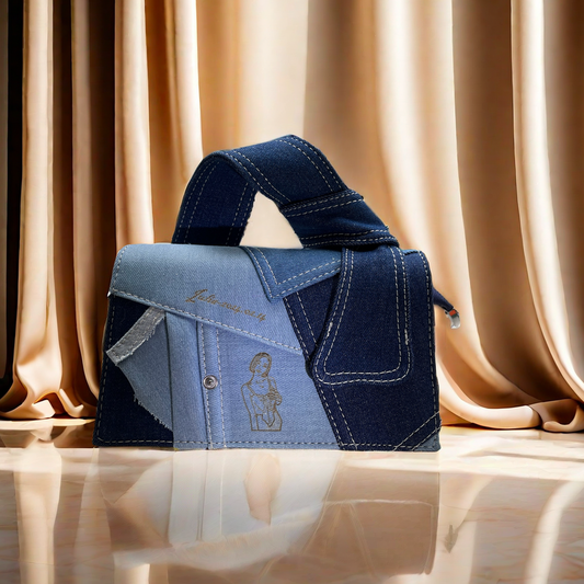Niche Design Denim Tote Bag - New all-in-one crossbody bag stylish one-shoulder commuter bag