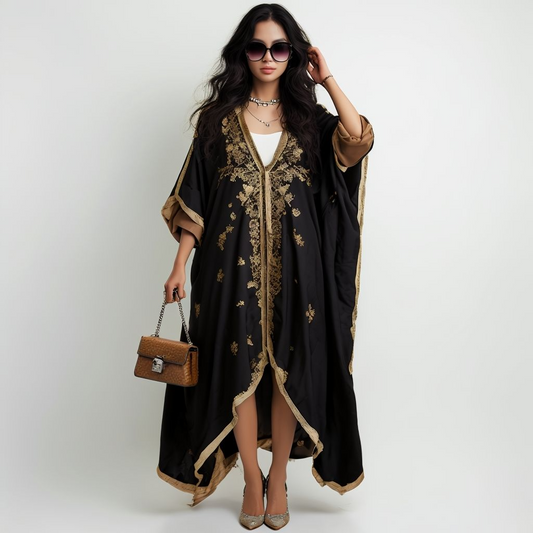 Majestic Gold Abaya